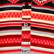 3/4-Arm-Dress American Indian Pattern orange