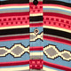 3/4-Arm-Dress American Indian Pattern blue, aubergine