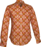 Wallpaper-Flower creme , rust , mustard