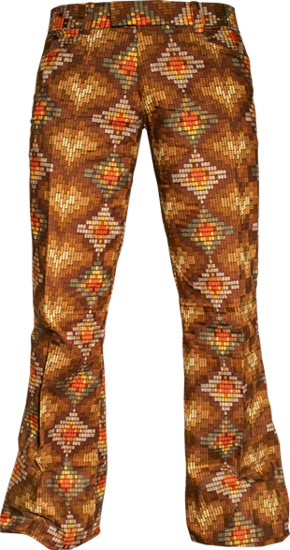 Flare Pants Snake brown