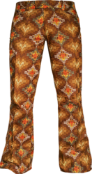 Flare Pants Snake brown