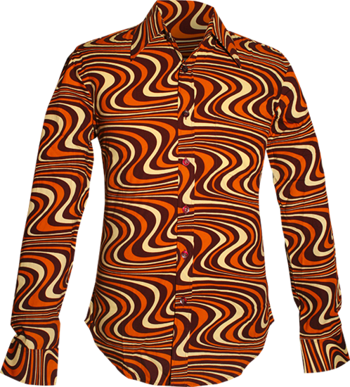 Wavyline chocolate , orange , creme