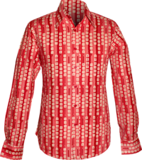 70's Shamrock bordeaux , pink , creme