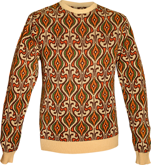 Jumper Onion creme , brown , orange , green , mustard