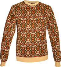 Jumper Onion creme , brown , orange , green , mustard