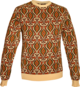 Jumper Onion creme , brown , orange , green , mustard