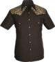 Shortsleeved Cowboy-Shirt Leo black