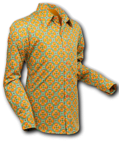 Dotsgrid light-green, orange