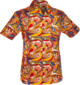 Shortsl. Psychedelic Flowers creme, blue, red, old-rose