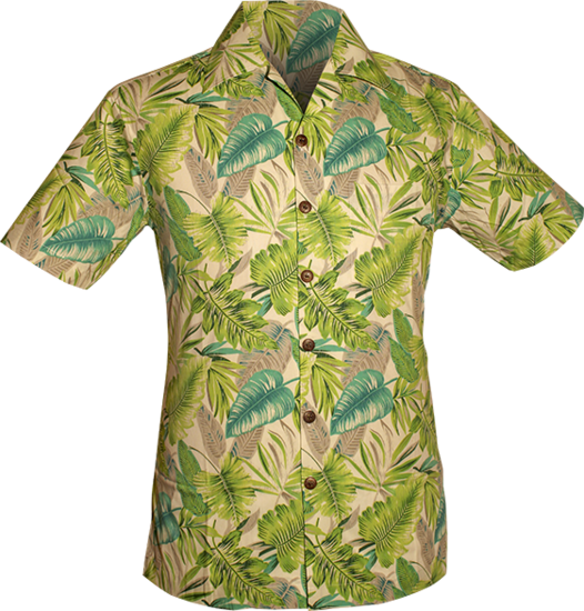Shortsl. Jungle Plants creme, green, grey