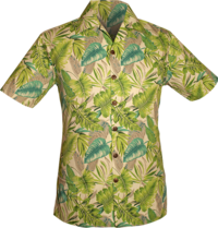 Shortsl. Jungle Plants creme, green, grey
